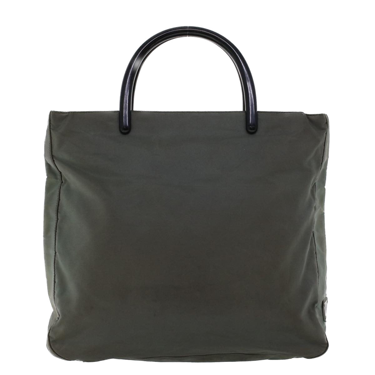 Prada Hand Bag Nylon Gray