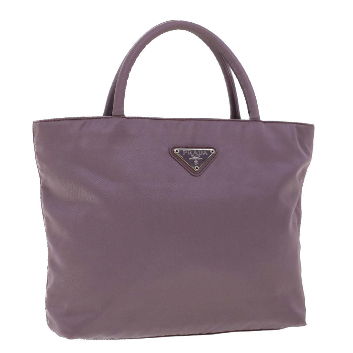 Prada Hand Bag Nylon Purple