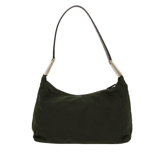 PRADA Shoulder Bag Nylon Green Auth