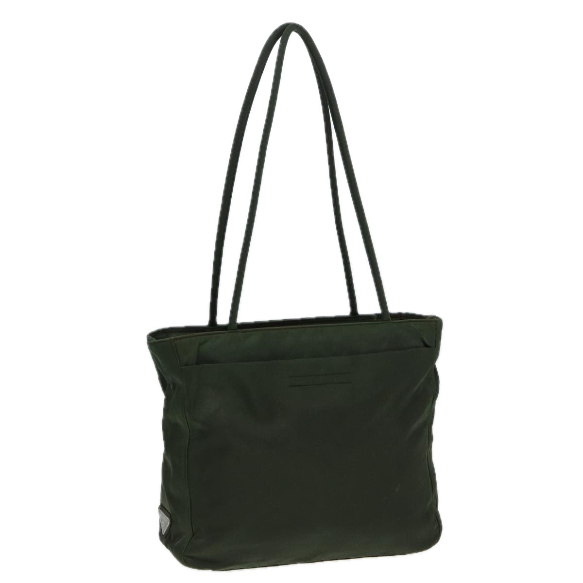 PRADA Tote Bag Nylon Khaki Auth