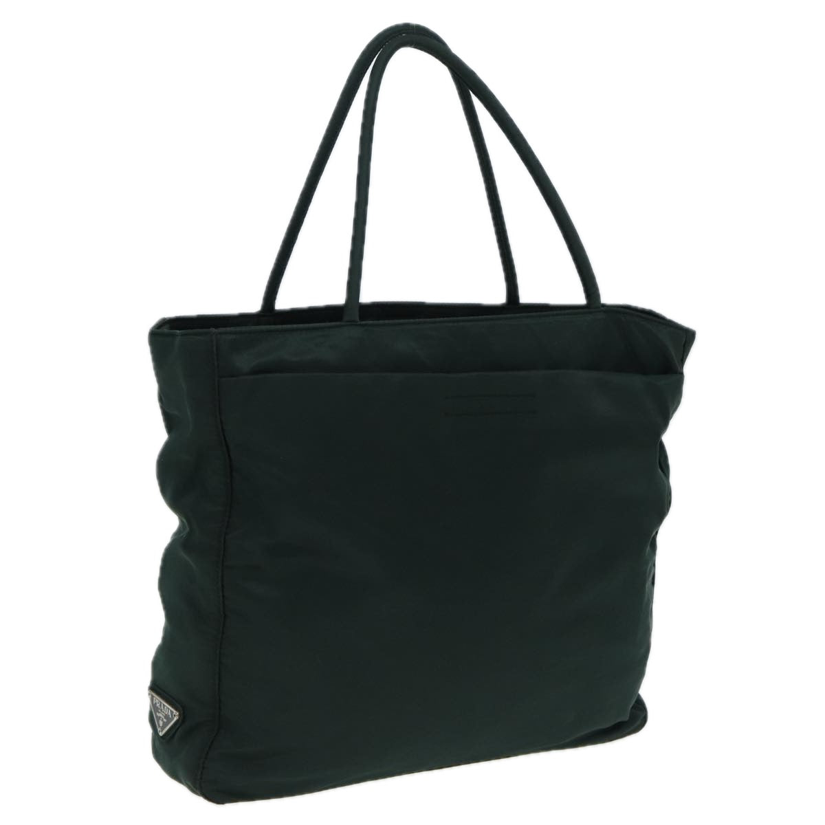 PRADA Hand Bag Nylon Khaki Auth