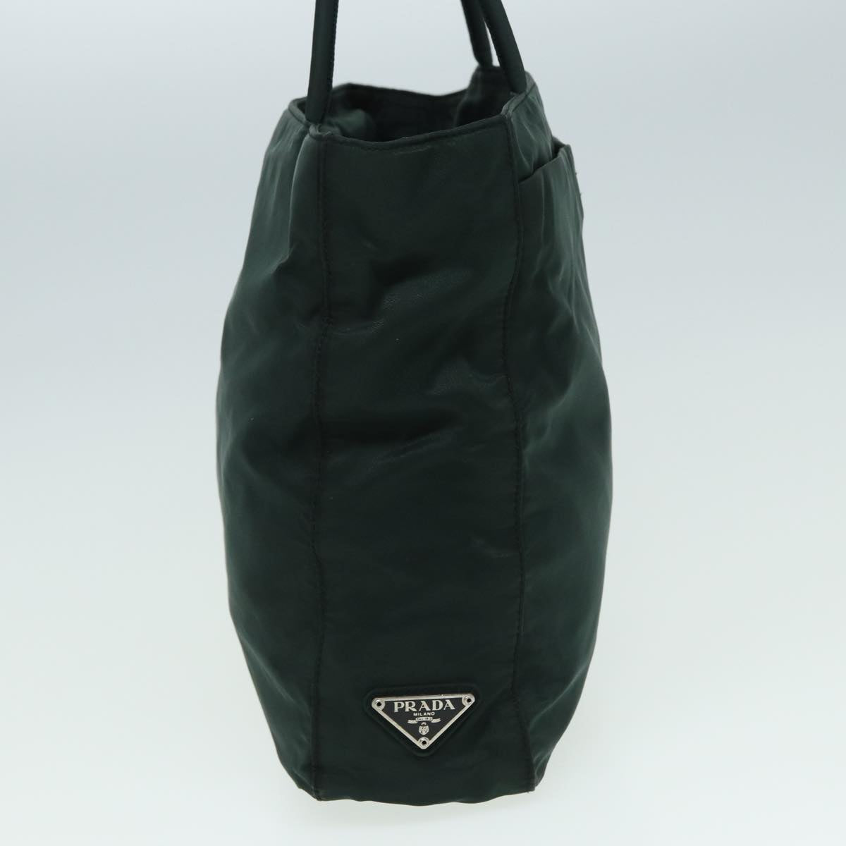 PRADA Hand Bag Nylon Khaki Auth