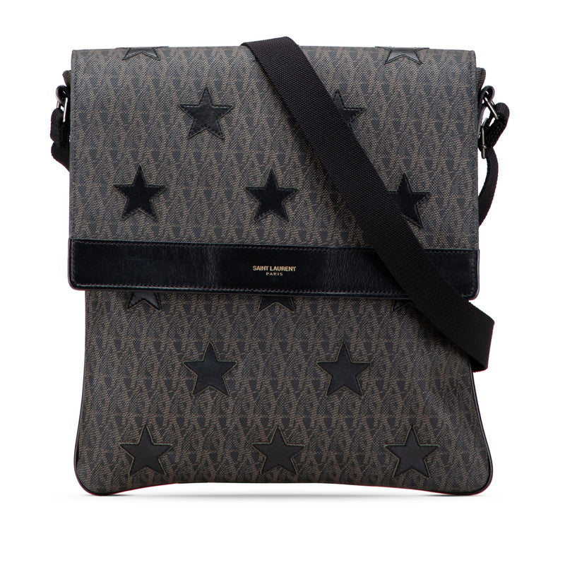 Saint Laurent Star PVC Leather Shoulder Bag