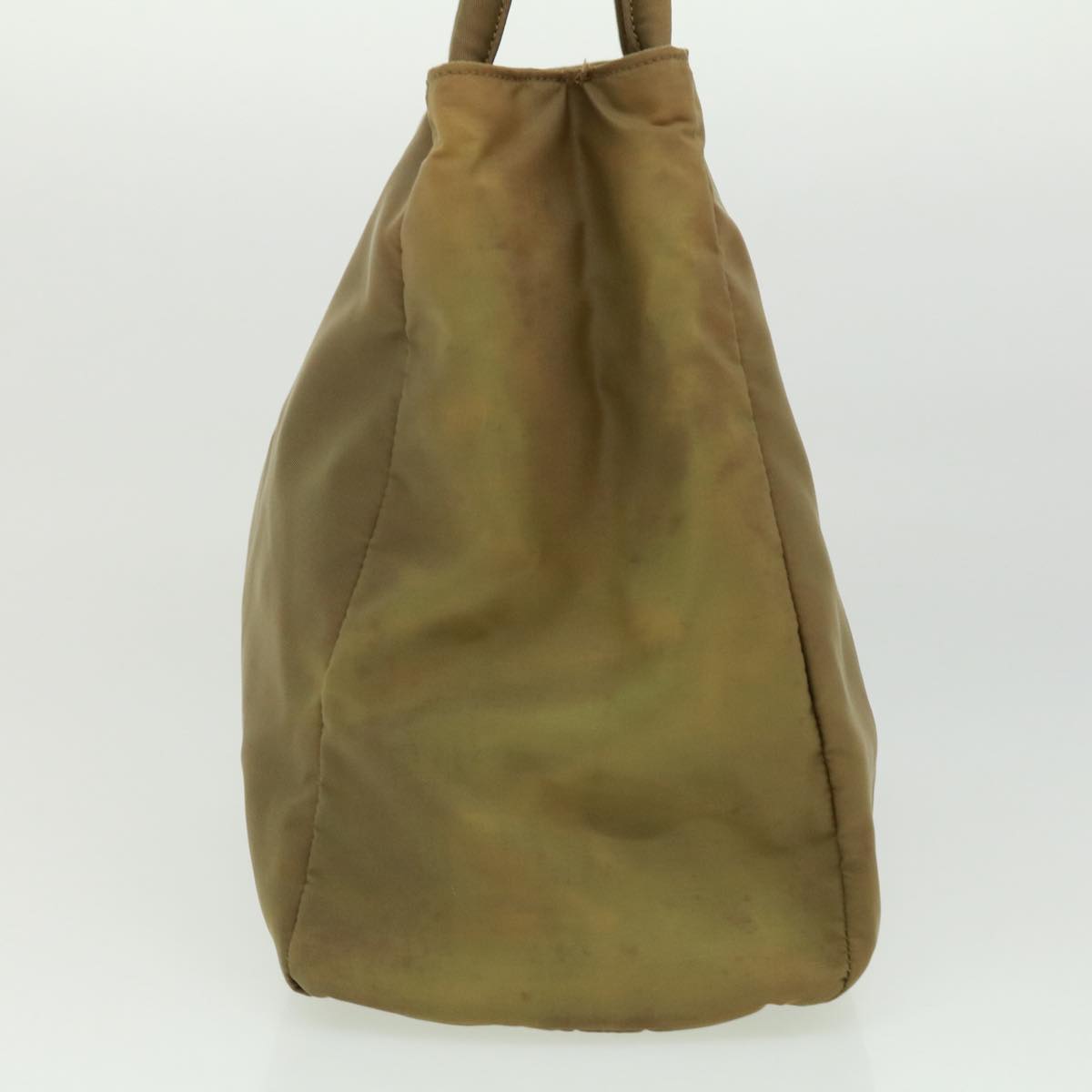 Prada Hand Bag Nylon Khaki