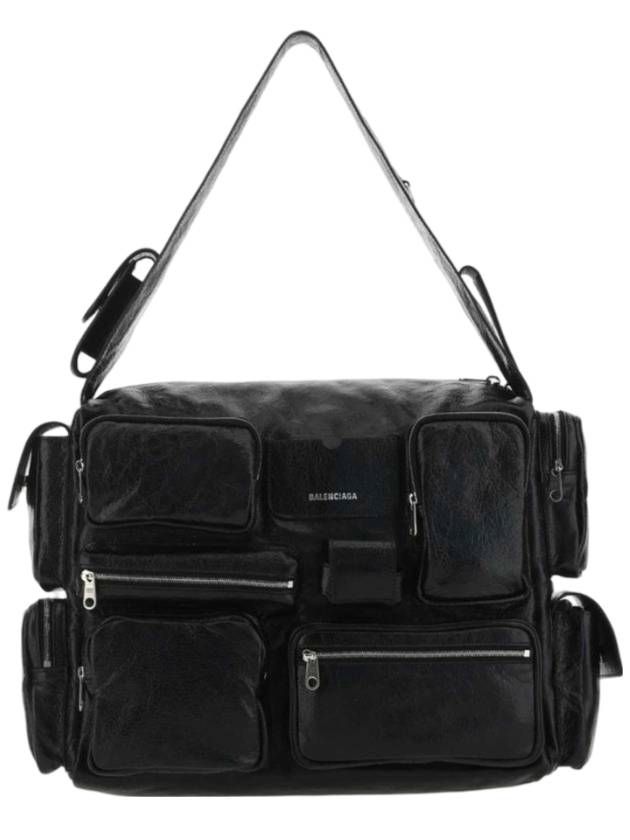 Luxury Balenciaga Trending 2026 Superbusy Large Shoulder Bag Black