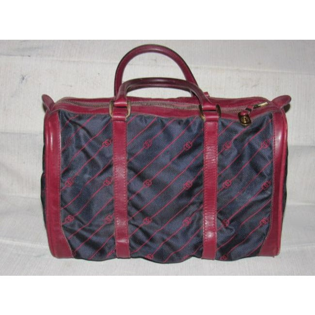 Gucci Leather Canvas Handbag