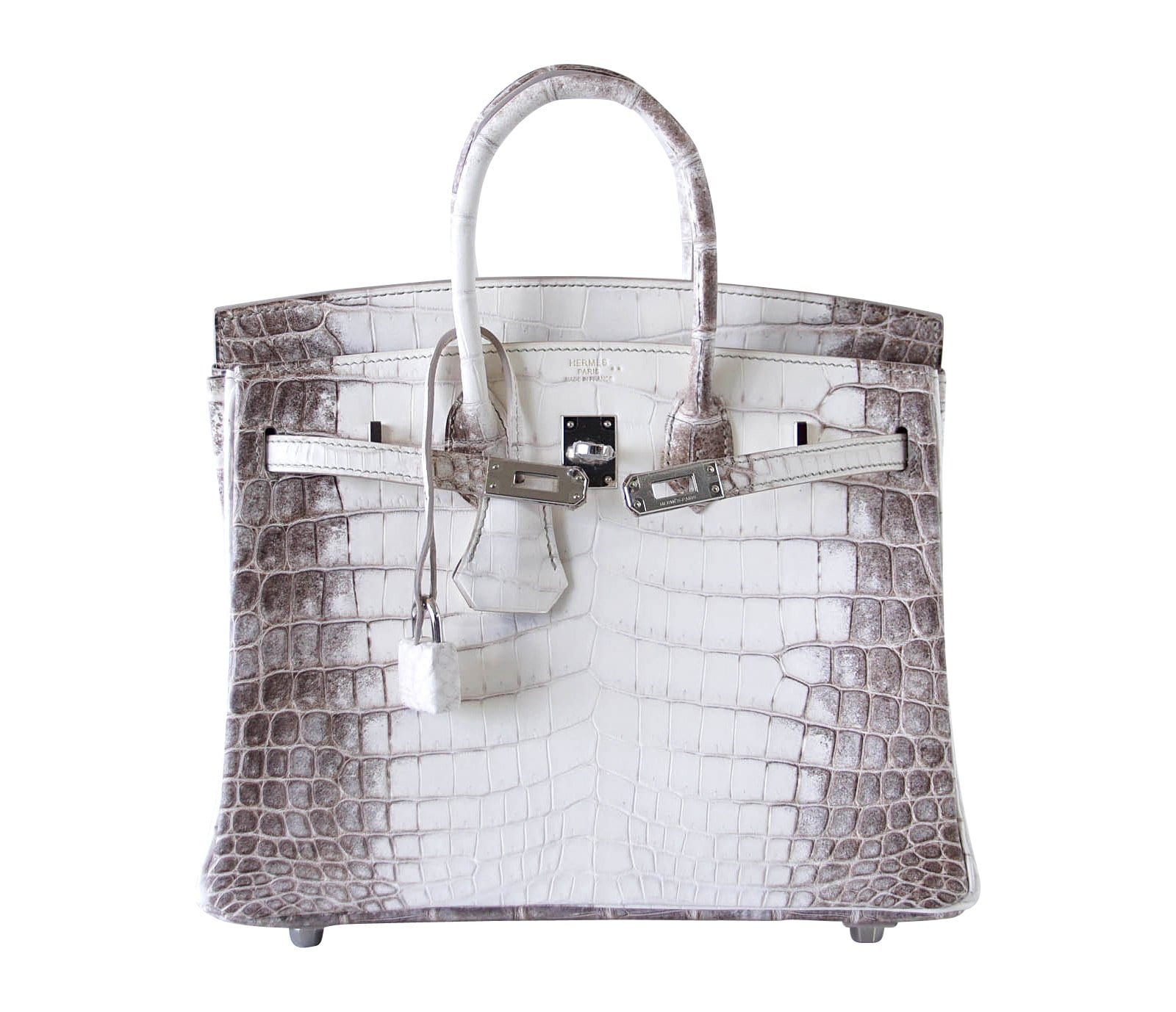 Hermes Birkin 25 Bag Blanc Himalaya Exquisite Jewel Palladium Hardware