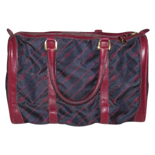 Gucci Leather Canvas Handbag