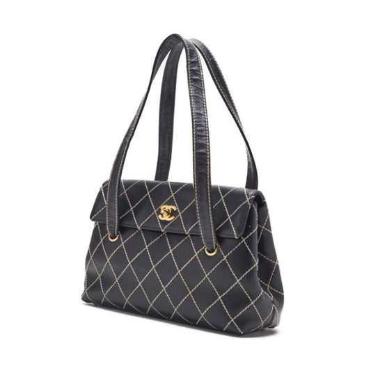 CHANEL CHANEL Wild Stitch Turnlock Shoulder Bag S Black Shoulder Bag Shoulder Bag Ladies Shoulder Bag Hybrid ? Delivery? Netherlands Online