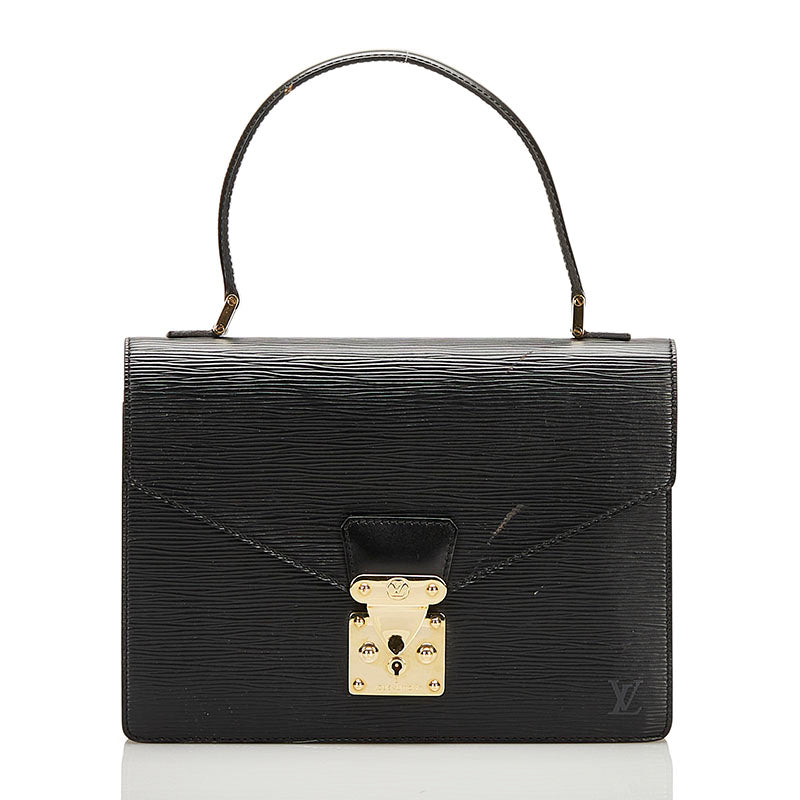 Louis Vuitton Epic Concorde Handbag M52132 Noir Black Leather Louis Vuitton