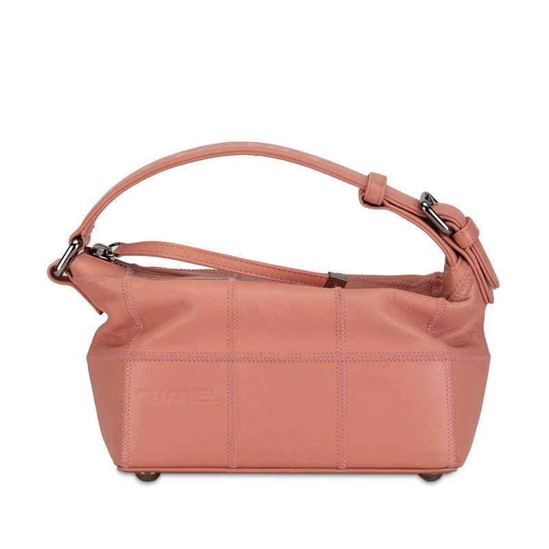 Chanel Chocolate Bar One-Shoulder Bag Handbag Pink CHANEL