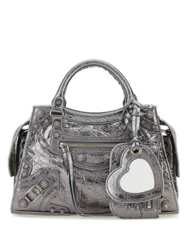 Luxury Balenciaga Trending 2026 Neo Cagole XS Shoulder Bag Silver
