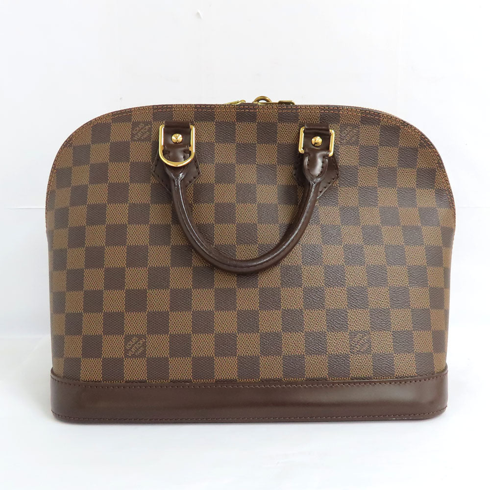 Louis Vuitton Alma N51131 Damier Evene HandBag Brown G Leather