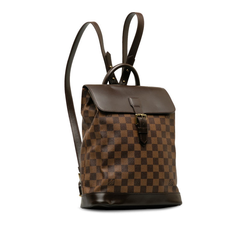 Louis Vuitton Louis Vuitton Damière N51132 Daypack PVC/Leather Brown