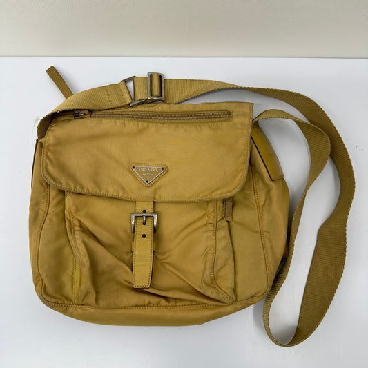 PRADA Beige Nylon Plain Backpack Shoulder Bag pr7809bf