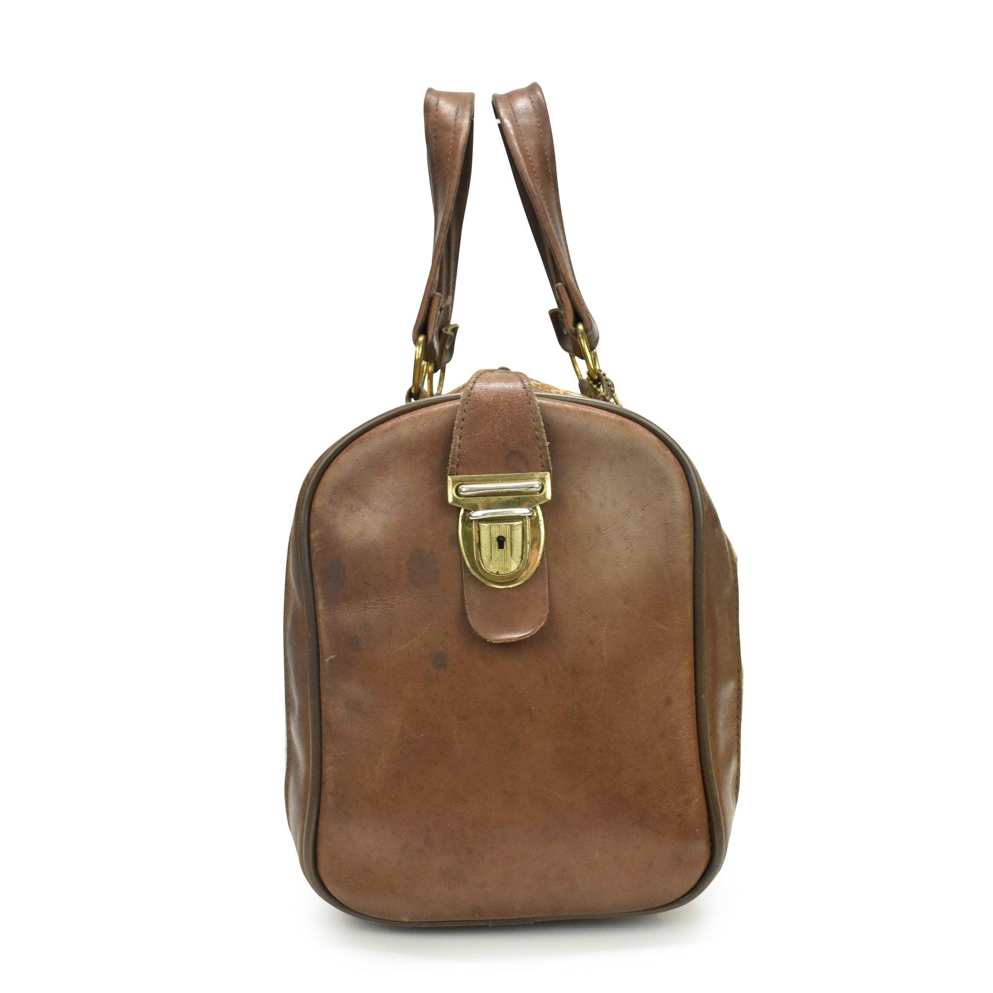 Dior Monogram Leather Canvas Handbag