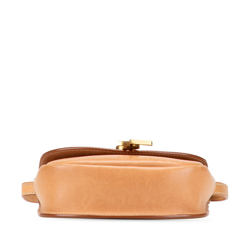 Saint Laurent Kaia Canvas Leather Shoulder Bag
