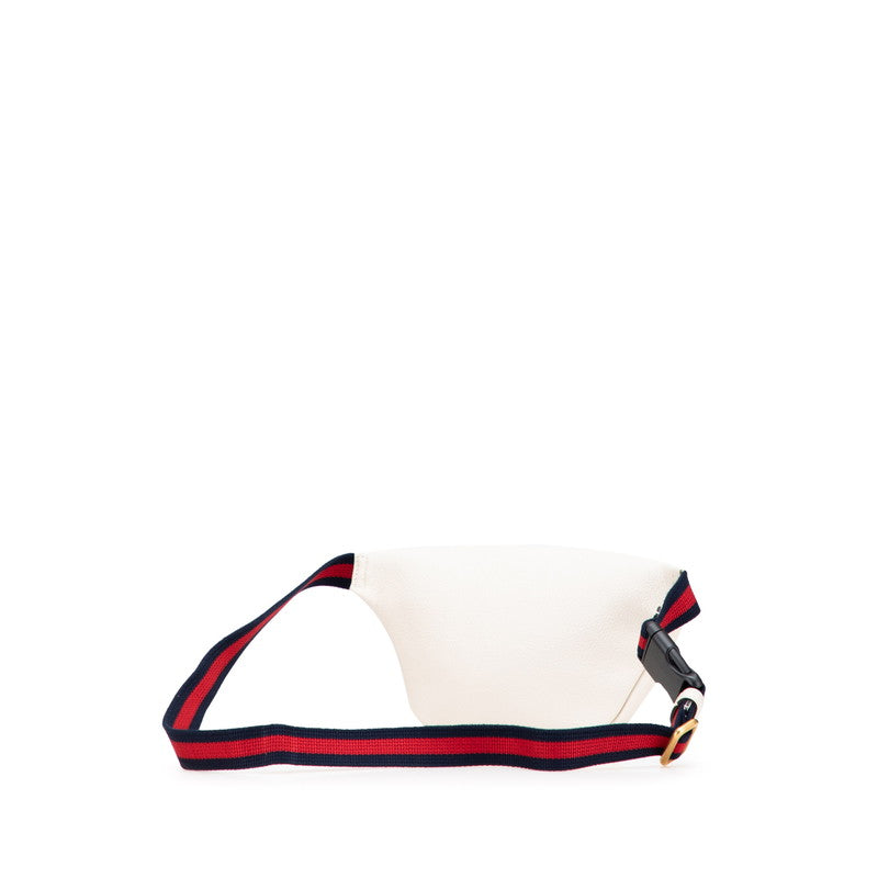 Gucci Logo Print Leather Waist Bag