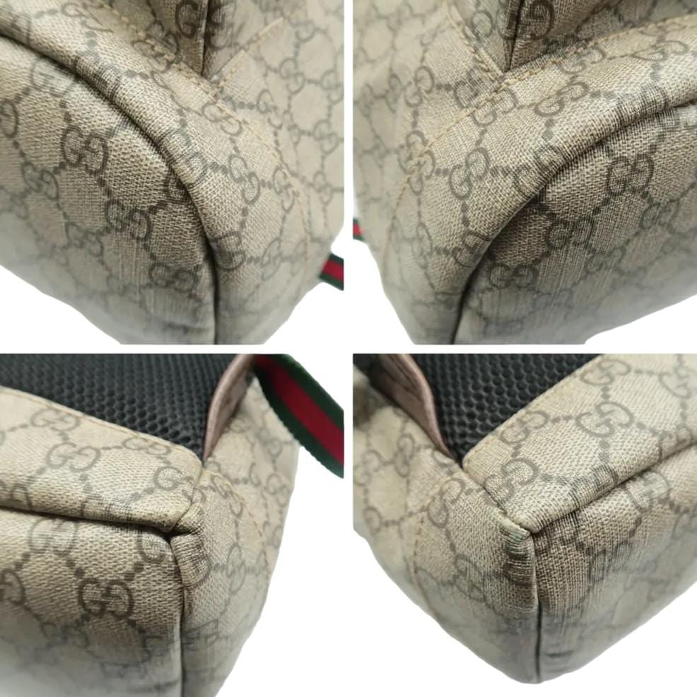GUCCI Neo GG Supreme Canvas Backpack Beige 473869