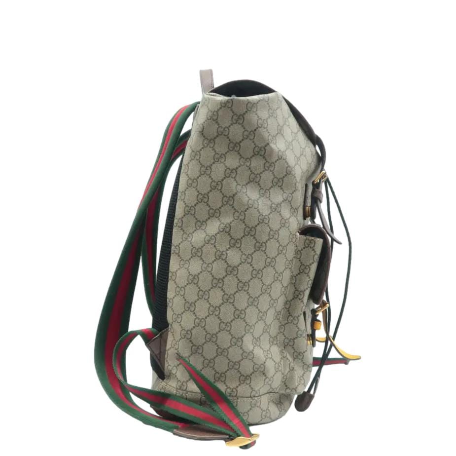 GUCCI Neo GG Supreme Canvas Backpack Beige 473869