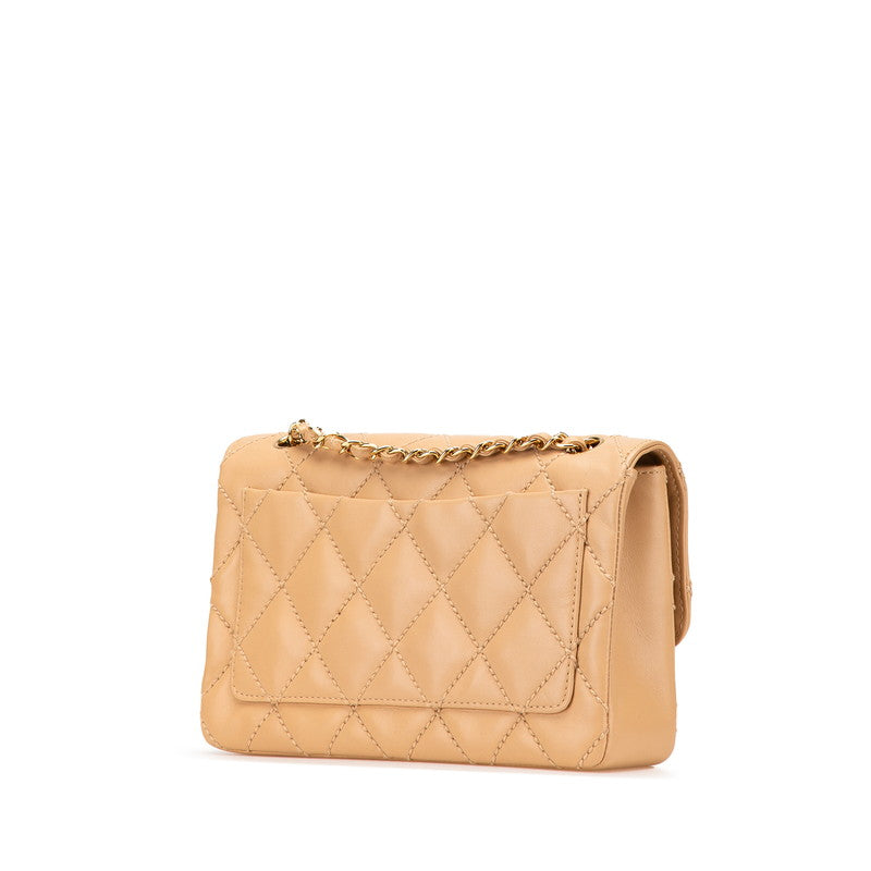 Chanel Coco Wild Stitch Calfskin Chain Shoulder Bag