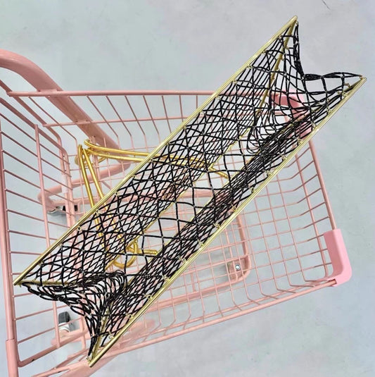 Chanel Rare Spring 1997 Runway Gold Cage Large Shopping Tote Bag