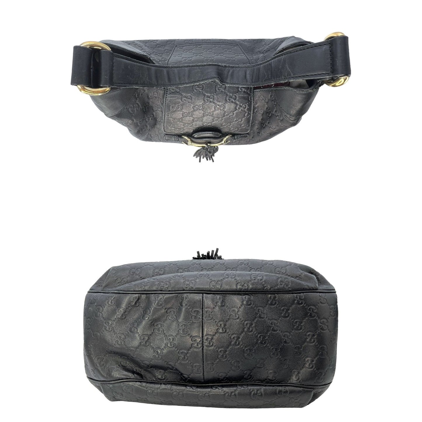 Gucci Leather Canvas Shoulder Bag