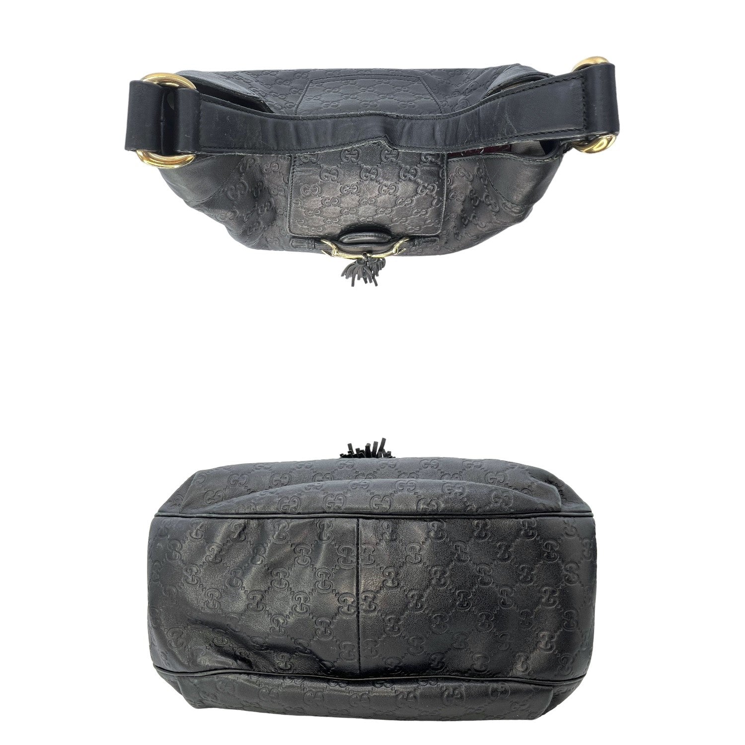 Gucci Leather Canvas Shoulder Bag