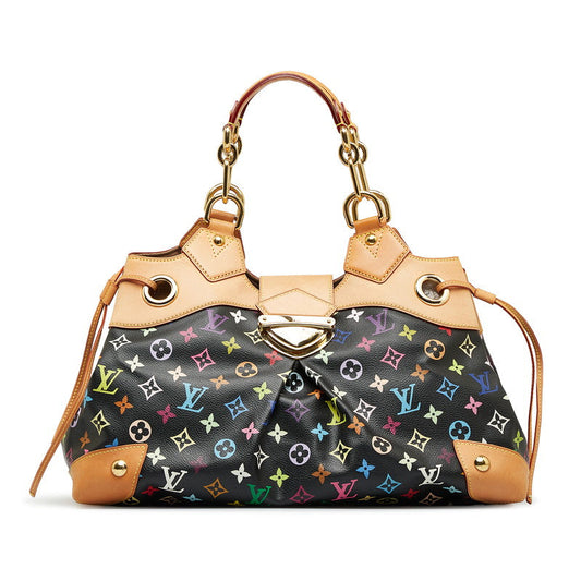 Louis Vuitton Multicolor Ursula Handbag M40124 Noir Black Multicolor PVC Leather Louis Vuitton