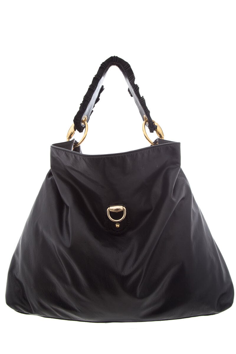 Gucci Black Leather Tote Style 17