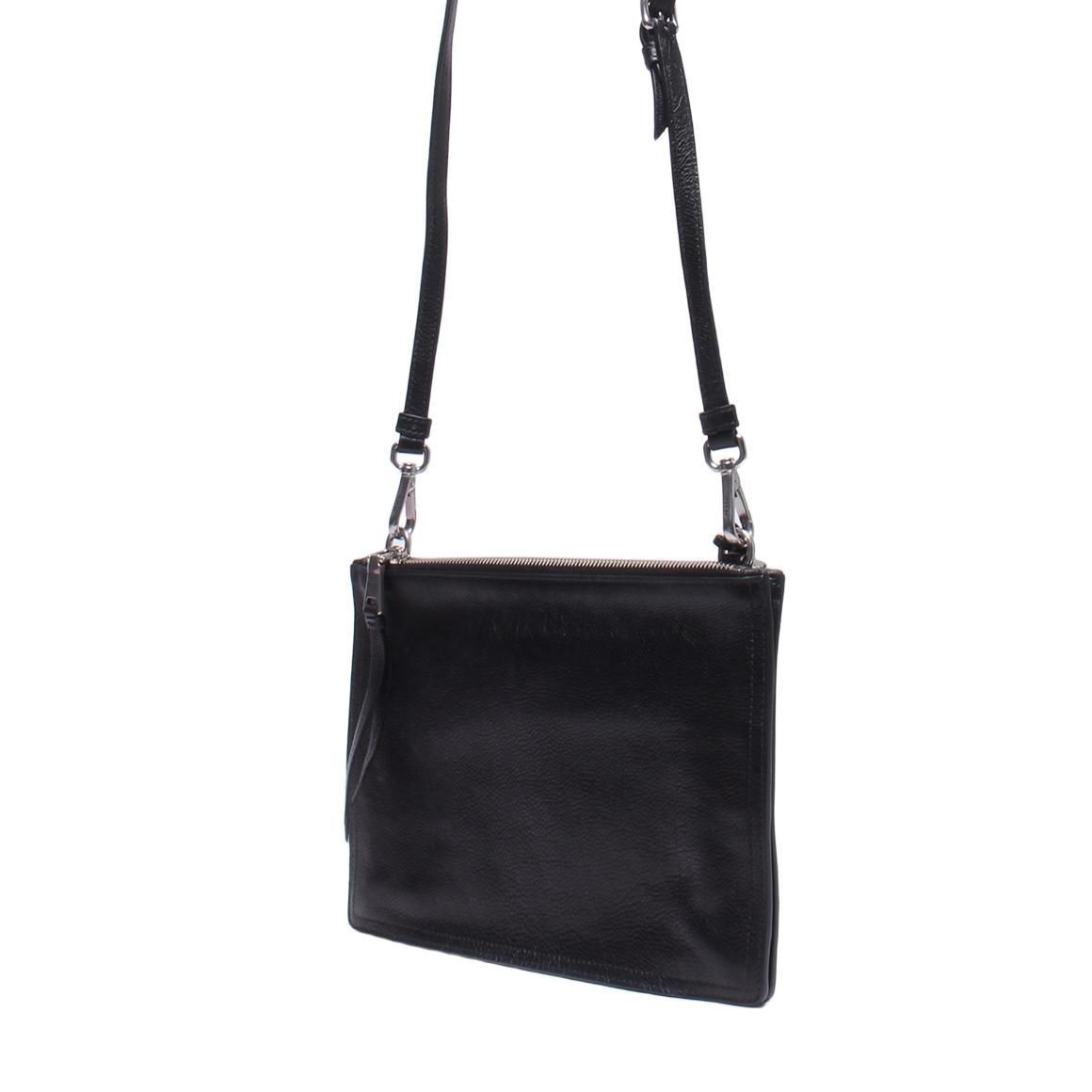 Prada Glace Calf Etiquette Shoulder Bag - Black Crossbody ITL4T5EE3FIO