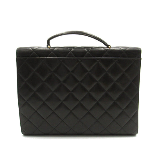 Chanel Chanel Matrasse Briefcase Briefcase Bag Black Mattress Briefcase Briefcase Briefcase OFF