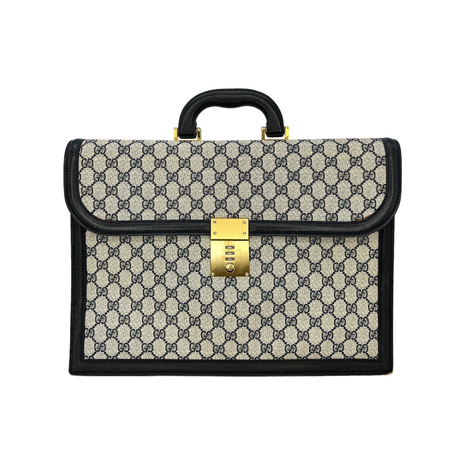 Gucci Leather Canvas Shoulder Bag