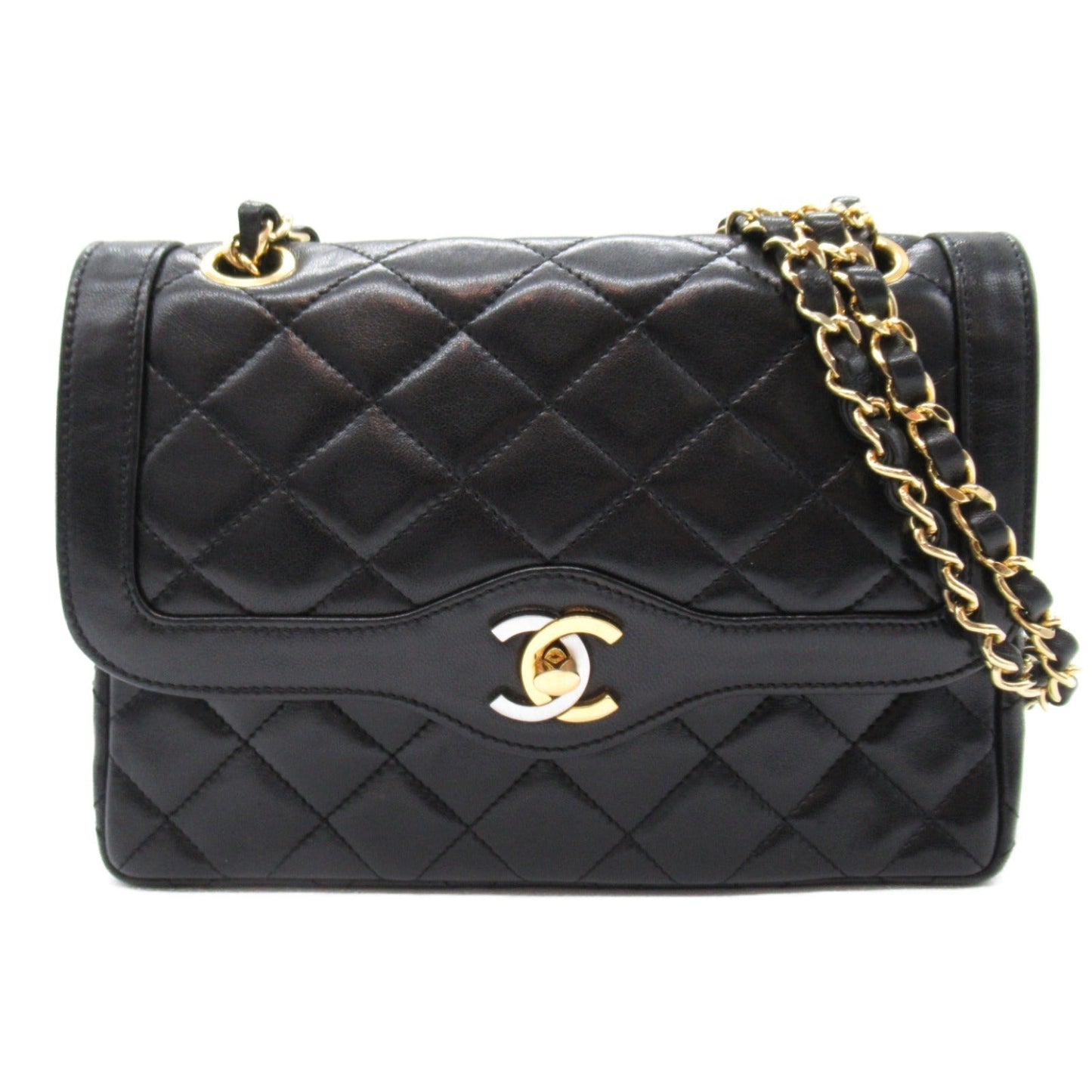 CHANEL CHANEL Limited Matrasse Chain Shoulder Bag Shoulder Bag Leather Black