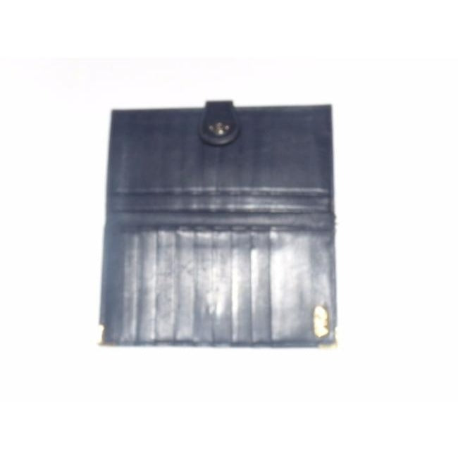 Gucci Navy Coated Canvas Leather Wallet