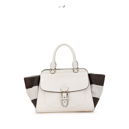 Burberry Handbag Leather Canvas Tote Bag