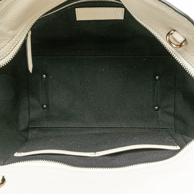 Burberry Handbag Leather Canvas Tote Bag