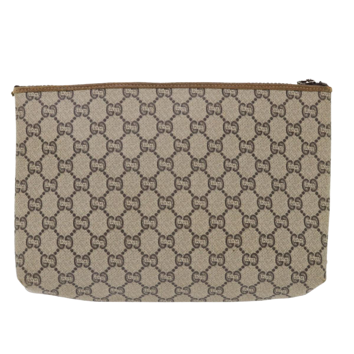Gucci Leather Canvas Clutch