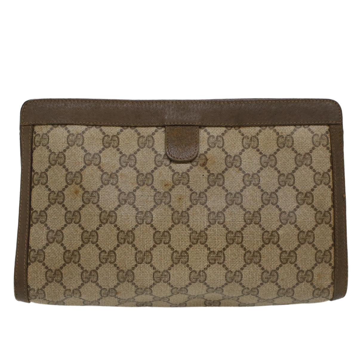 Gucci Leather Canvas Clutch