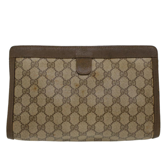 Gucci Leather Canvas Clutch