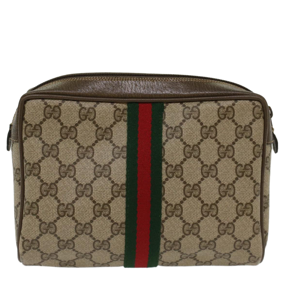 Gucci Leather Canvas Clutch