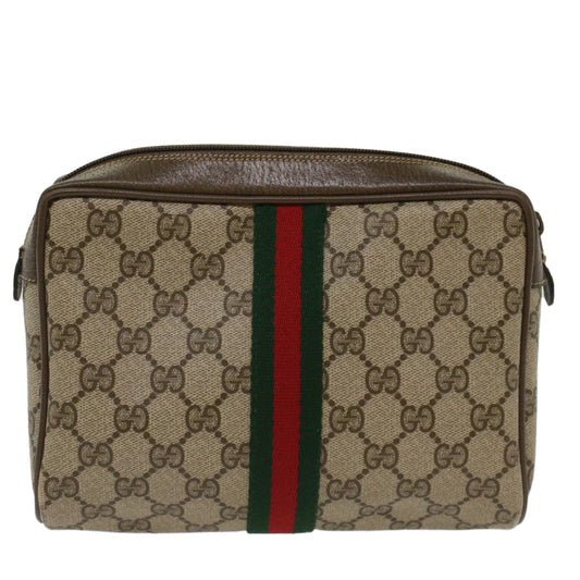 Gucci Leather Canvas Clutch