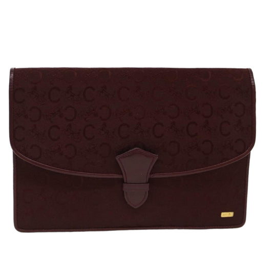 Luxury CELINE C Macadam Canvas Clutch Bag Red ep1263