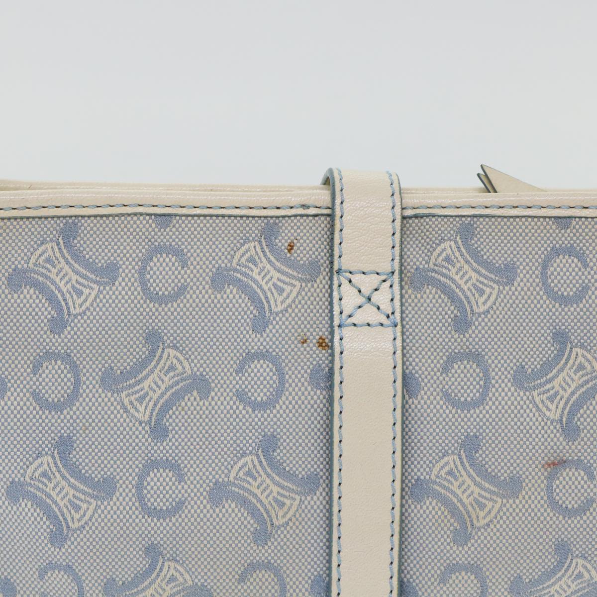 Luxury CELINE C Macadam Canvas Shoulder Bag Light Blue ep1409