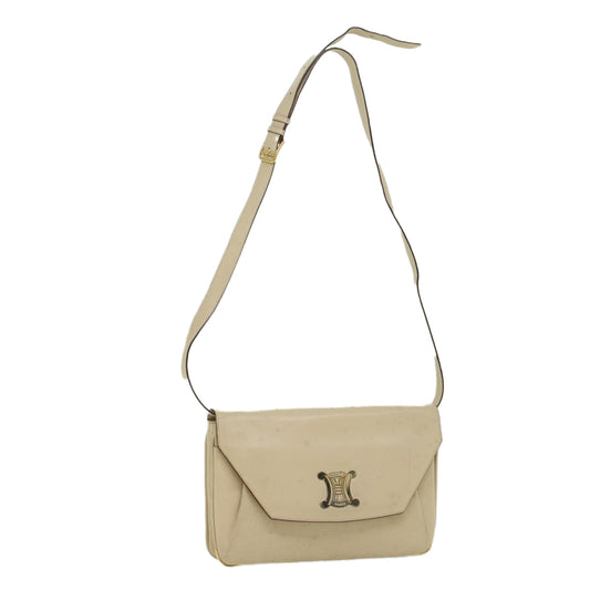 Luxury CELINE Shoulder Bag Leather Beige ep1657