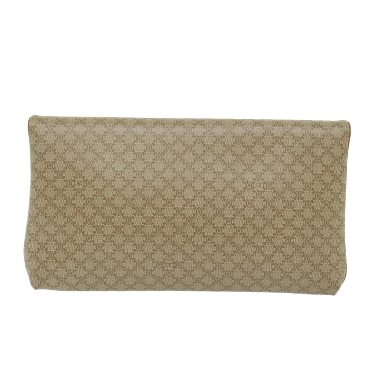 Luxury CELINE Macadam Canvas Clutch Bag Beige ep2934