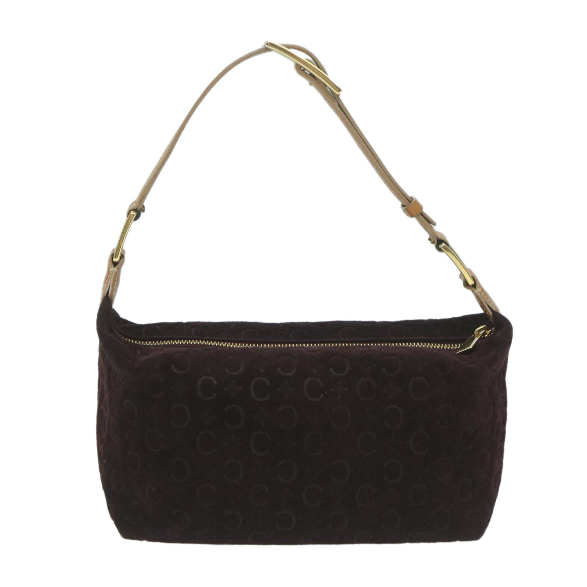 Luxury CELINE C Macadam Canvas Shoulder Bag Purple ep3038
