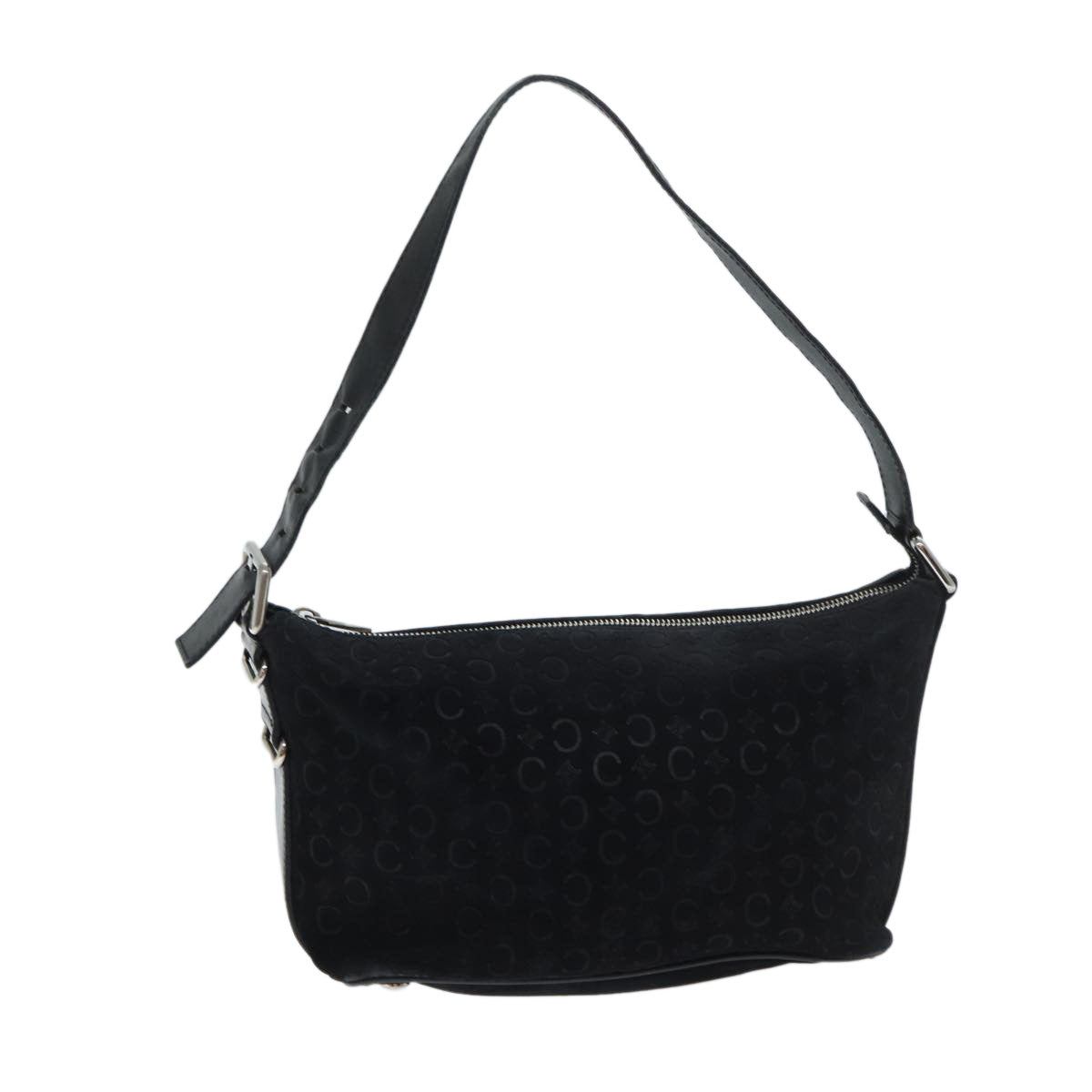 Luxury CELINE C Macadam Canvas Shoulder Bag Black ep3728