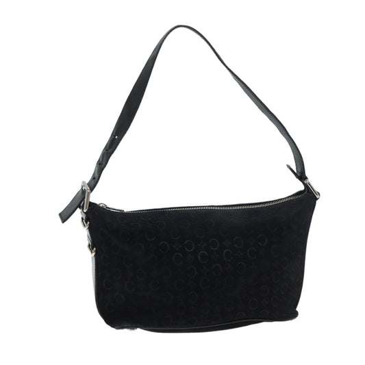 Luxury CELINE C Macadam Canvas Shoulder Bag Black ep3728