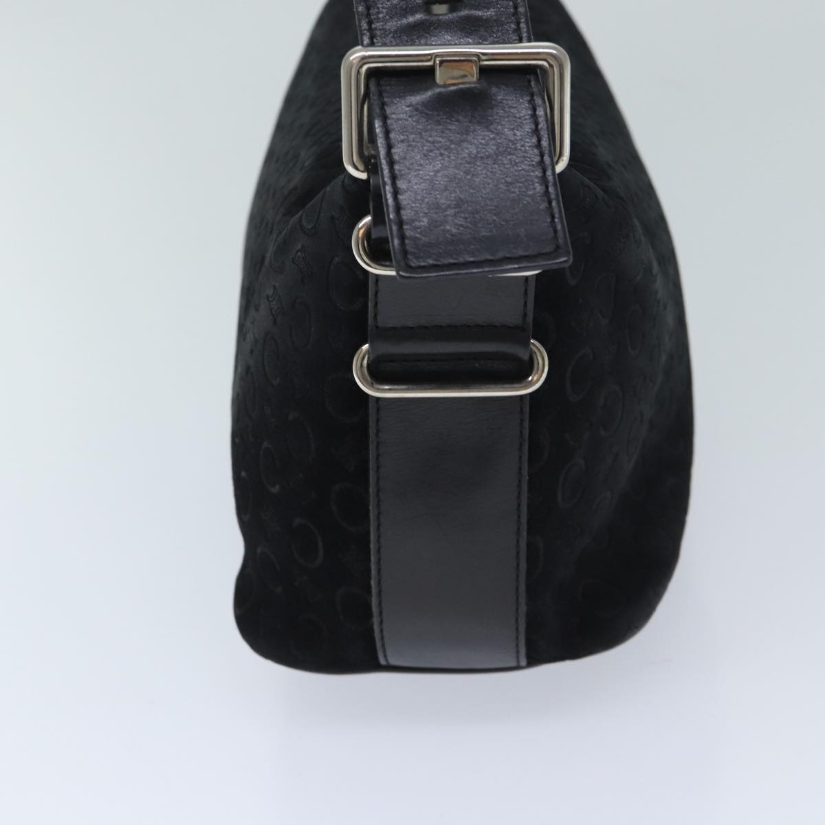 Luxury CELINE C Macadam Canvas Shoulder Bag Black ep3728